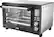 Left. Bella - Pro Series 6-Slice Toaster Oven - Black stainless steel.
