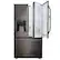 Front. LG - STUDIO 23.5 Cu. Ft. French Door Counter-Depth Door-in-Door Refrigerator with Water and Ice Dispenser - Black Stainless Steel.