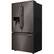 Left. LG - STUDIO 23.5 Cu. Ft. French Door Counter-Depth Door-in-Door Refrigerator with Water and Ice Dispenser - Black Stainless Steel.