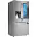 Angle. LG - STUDIO InstaView Door-in-Door 23.5 Cu. Ft. French Door Counter-Depth Refrigerator with Water and Ice Dispenser - Stainless Steel.