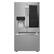 Alt View 1. LG - STUDIO InstaView Door-in-Door 23.5 Cu. Ft. French Door Counter-Depth Refrigerator with Water and Ice Dispenser - Stainless Steel.