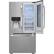 Alt View 3. LG - STUDIO InstaView Door-in-Door 23.5 Cu. Ft. French Door Counter-Depth Refrigerator with Water and Ice Dispenser - Stainless Steel.