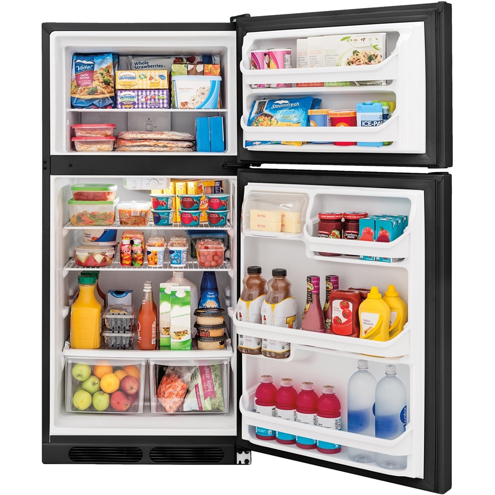 Best Buy: Frigidaire 16.3 Cu. Ft. Top-Freezer Refrigerator Black FFHT1614TB