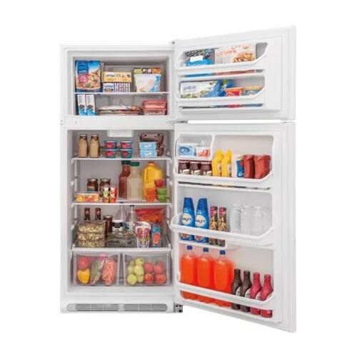 Best Buy Frigidaire 18 Cu. Ft. TopFreezer Refrigerator White FFHT1814TW