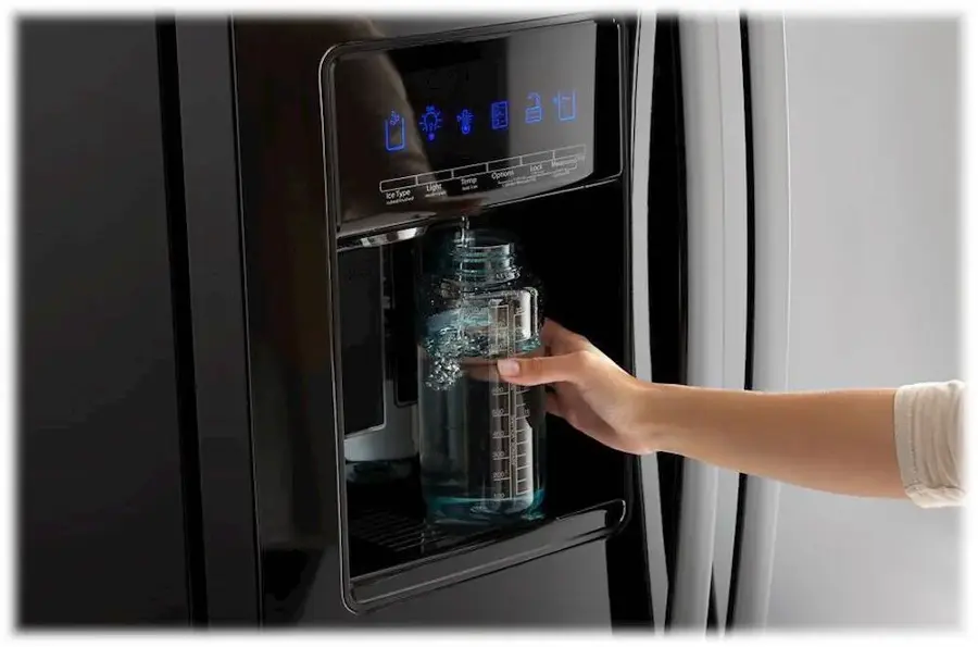 Alt View 12. Whirlpool - 28.5 Cu. Ft. Side-by-Side Refrigerator with In-Door-Ice Storage - Black.