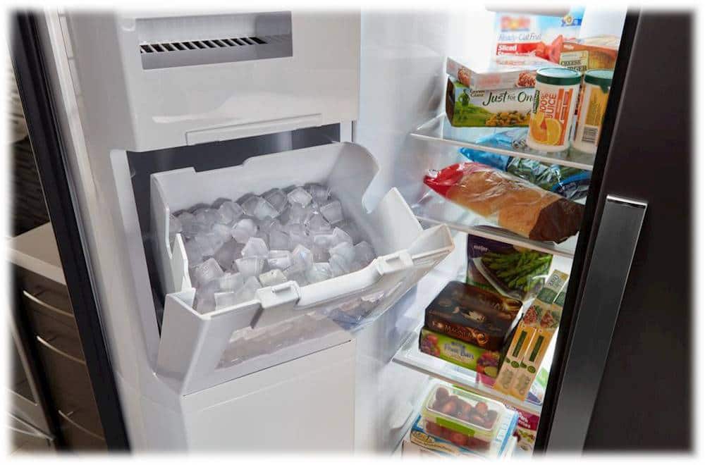 Alt View 13. Whirlpool - 28.5 Cu. Ft. Side-by-Side Refrigerator with In-Door-Ice Storage - Black.