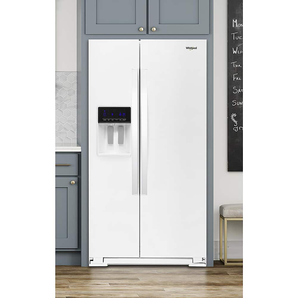 Alt View 13. Whirlpool - 28.5 Cu. Ft. Side-by-Side Refrigerator with In-Door-Ice Storage - White.