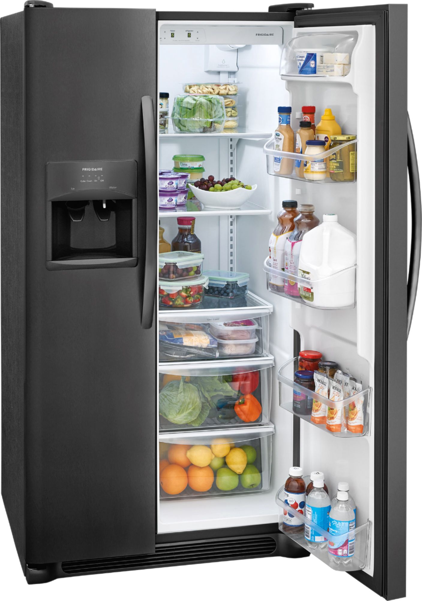 Best Buy: Frigidaire 22 Cu. Ft. Refrigerator Black Stainless Steel ...