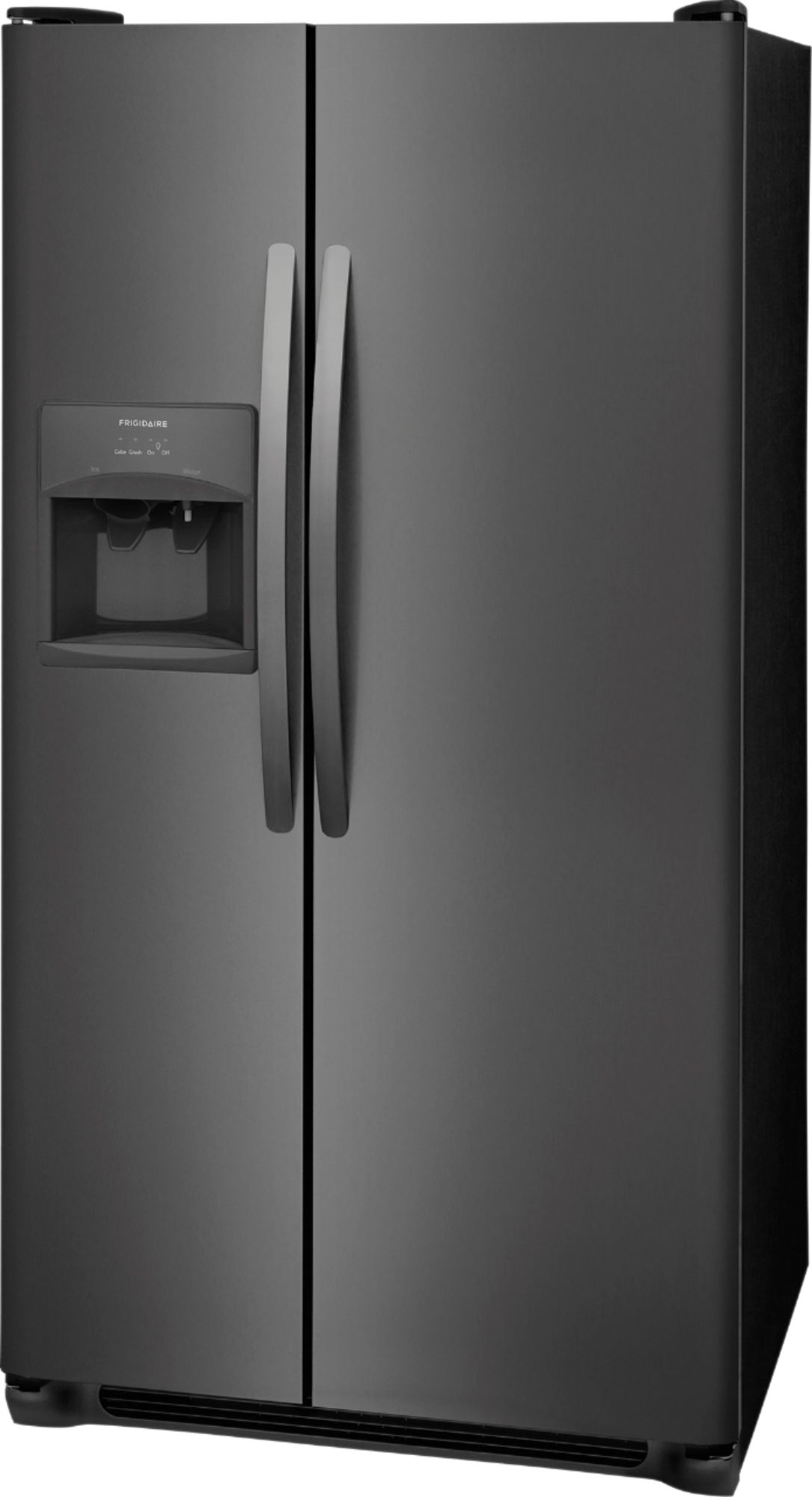 Left View: Frigidaire - 22 Cu. Ft. Refrigerator - Black stainless steel