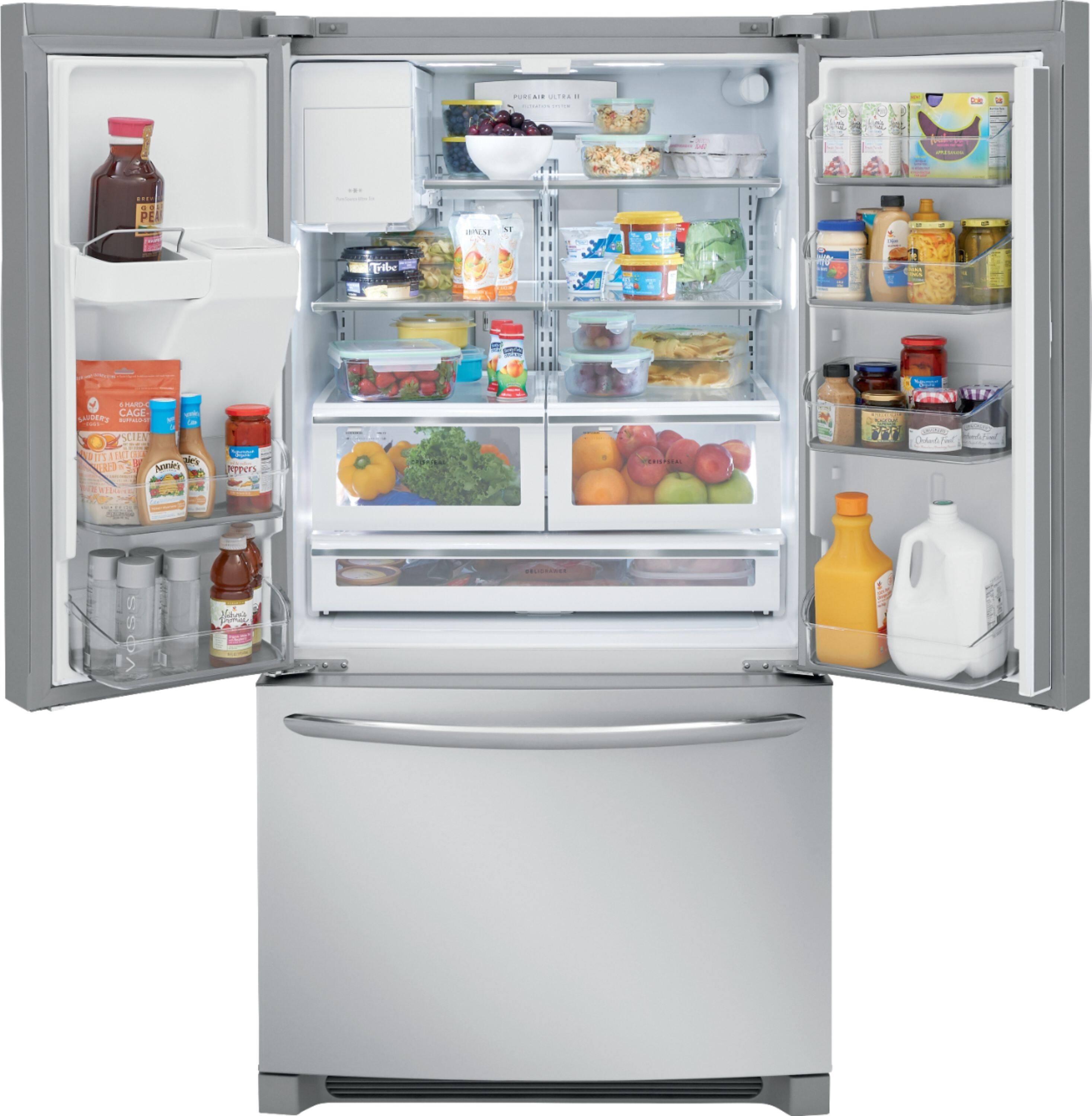 Alt View 3. Frigidaire - Gallery 26.8 Cu. Ft. French Door Refrigerator - Stainless Steel.