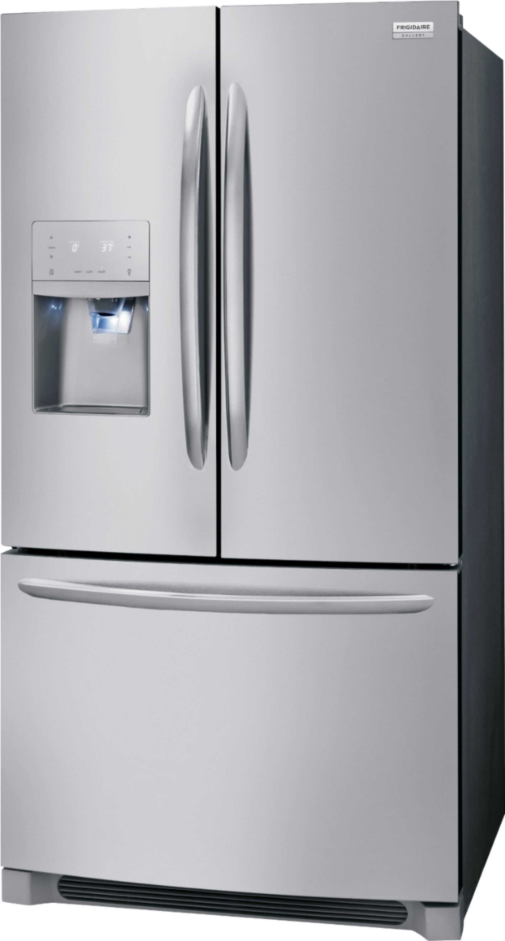 Left View: Frigidaire - Gallery 26.8 Cu. Ft. French Door Refrigerator - Stainless steel
