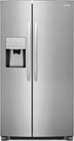 Frigidaire - Gallery 25.5 Cu. Ft. Side-by-Side Refrigerator - Stainless steel - Front_Zoom