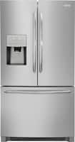 Frigidaire - Gallery 21.7 Cu. Ft. Counter-Depth French Door Refrigerator - Stainless steel - Front_Zoom