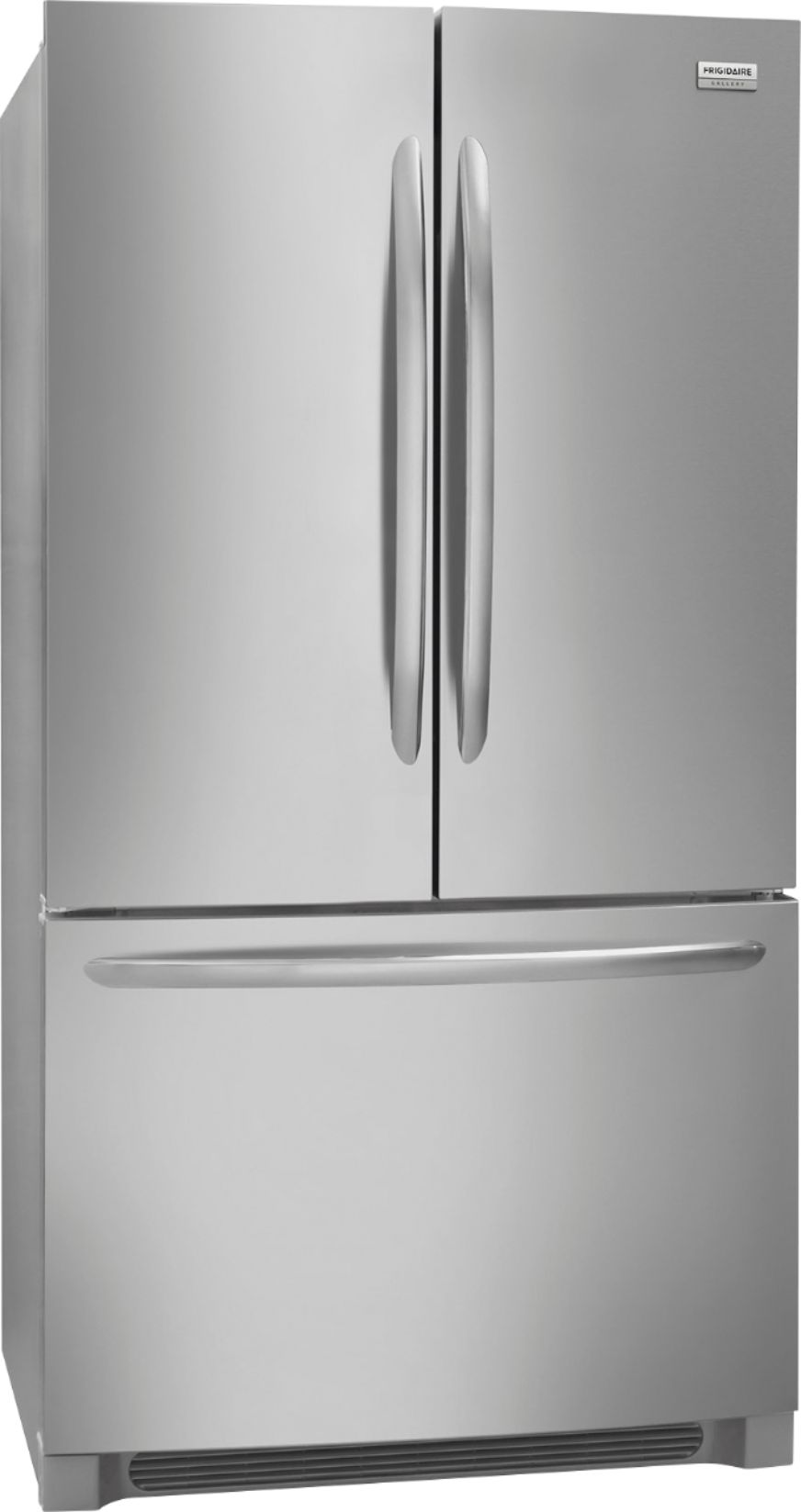 Angle View: Frigidaire - Gallery 27.6 Cu. Ft. French Door Refrigerator - Stainless steel