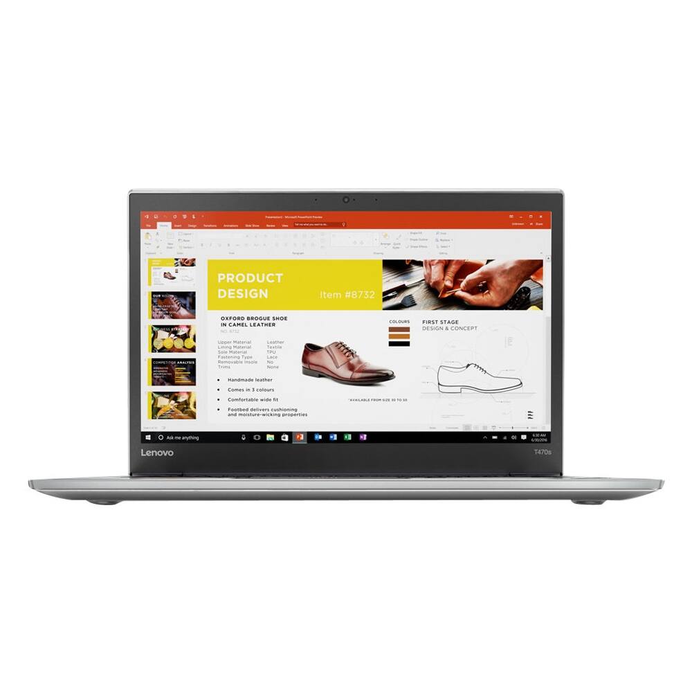 Lenovo - 14" Laptop - Intel Core i7 - 12GB Memory - 512GB Solid State Drive - Silver - Larger Front