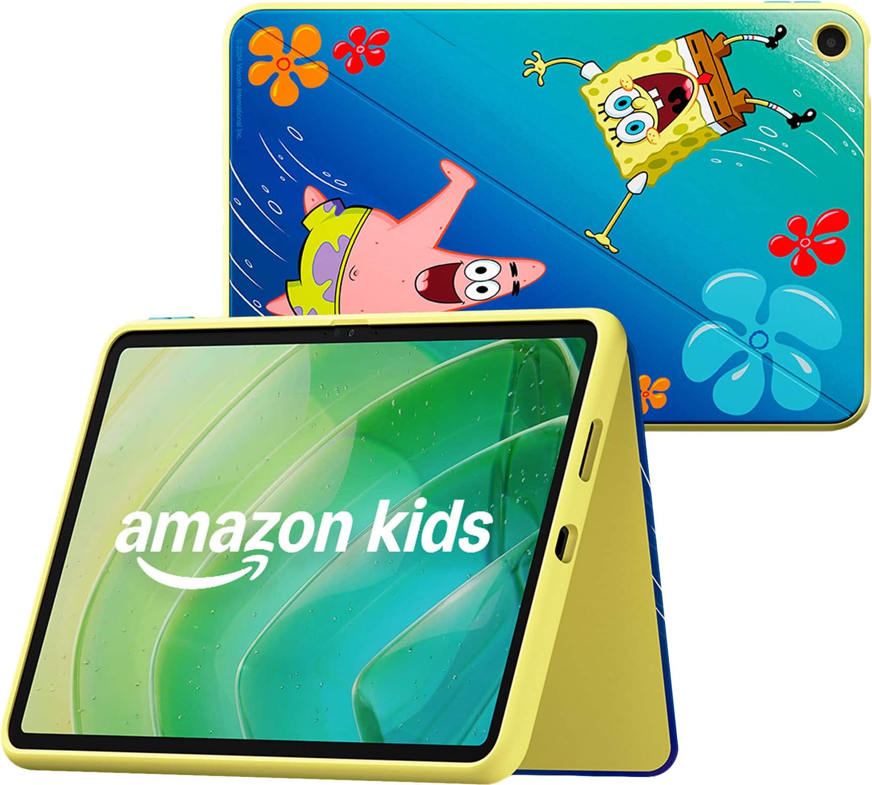 Amazon - Kids Tablet 11 (all-new) ages 6+, 11" 2.5K display, 8GB, includes 1-year Kids+ subscription, parental controls - SpongeBob and Patrick