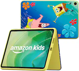 Amazon - Kids Tablet 11 (all-new) ages 6+, 11" 2.5K display, 8GB, includes 1-year Kids+ subscription, parental controls - SpongeBob and Patrick