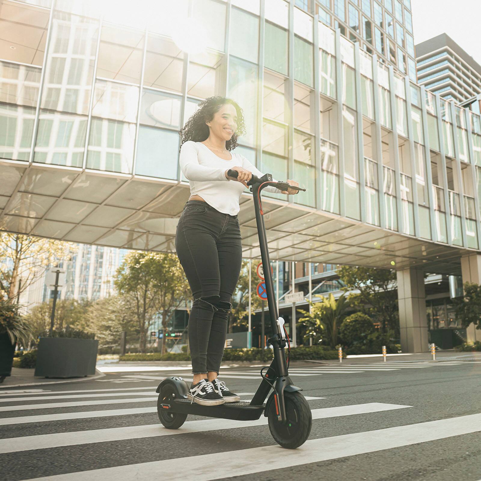 Alt View 19. HiBoy - Hiboy S2 SE Electric Scooter, 300W Motor, 10" Tires, 19 Mph Max Speed&17 Miles Range, Foldable Commuter Electric Scooter - Black.