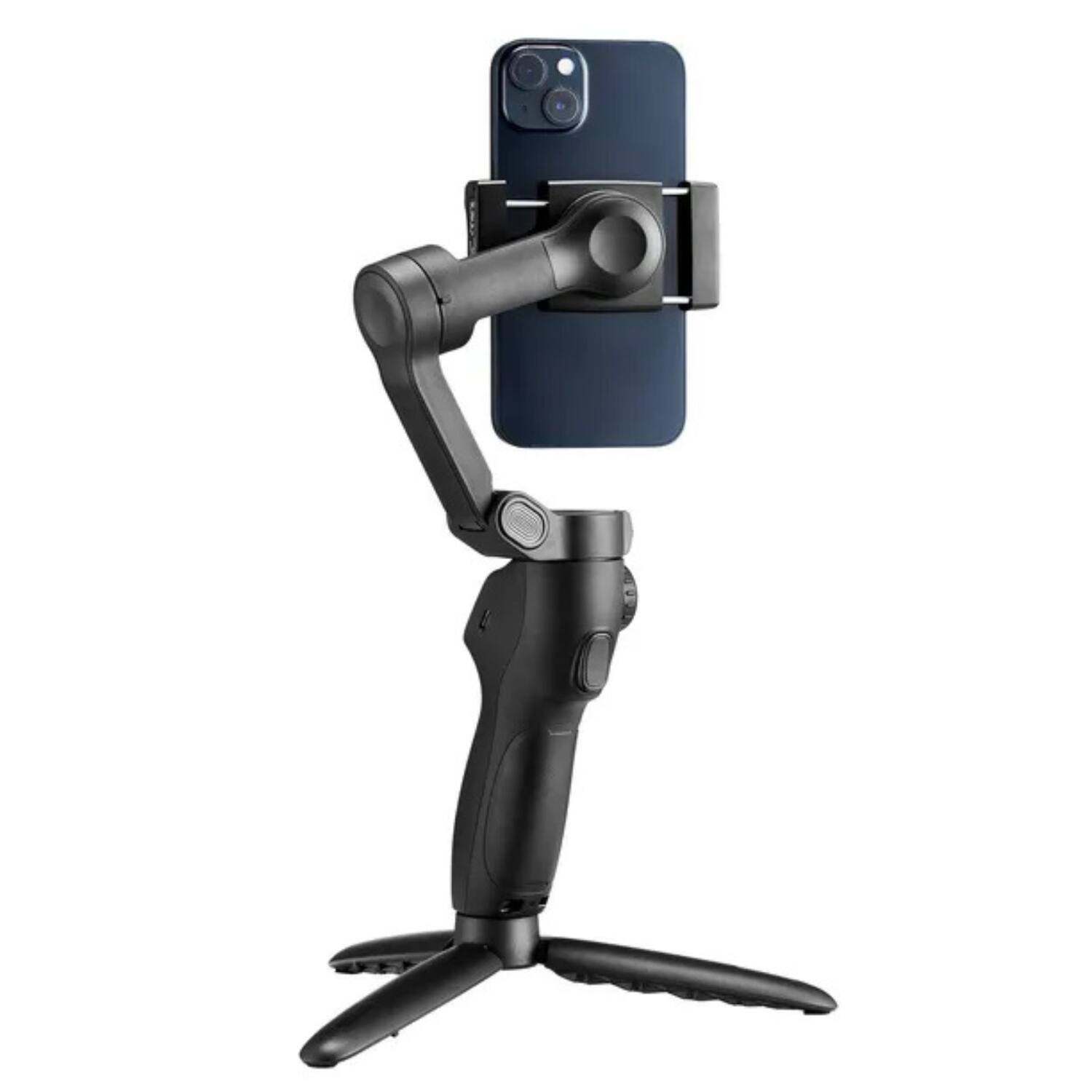 Front. Stock Preferred - 3-Axis Gimbal Stabilizer for Smartphone - Black.
