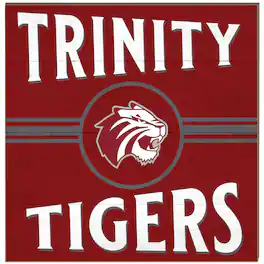Jardine - Trinity Tigers 10'' x 10'' Retro Team Sign - Red