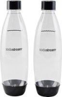 SodaStream - 1L Bottle (2-Pack) - Black - Front_Zoom