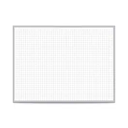 Ghent - 1" x 1" Grid Magnetic Whiteboard, 4'H x 8'W (GRPM321G-48)