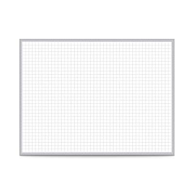 Ghent - 1" x 1" Grid Magnetic Whiteboard, 4'H x 8'W (GRPM321G-48)