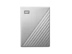 Front. Western Digital - WD 5TB Silver My Passport Ultra Portable Storage External Hard Drive USB-C for Mac (WDBPMV0050BSL-WESN) - Silver.