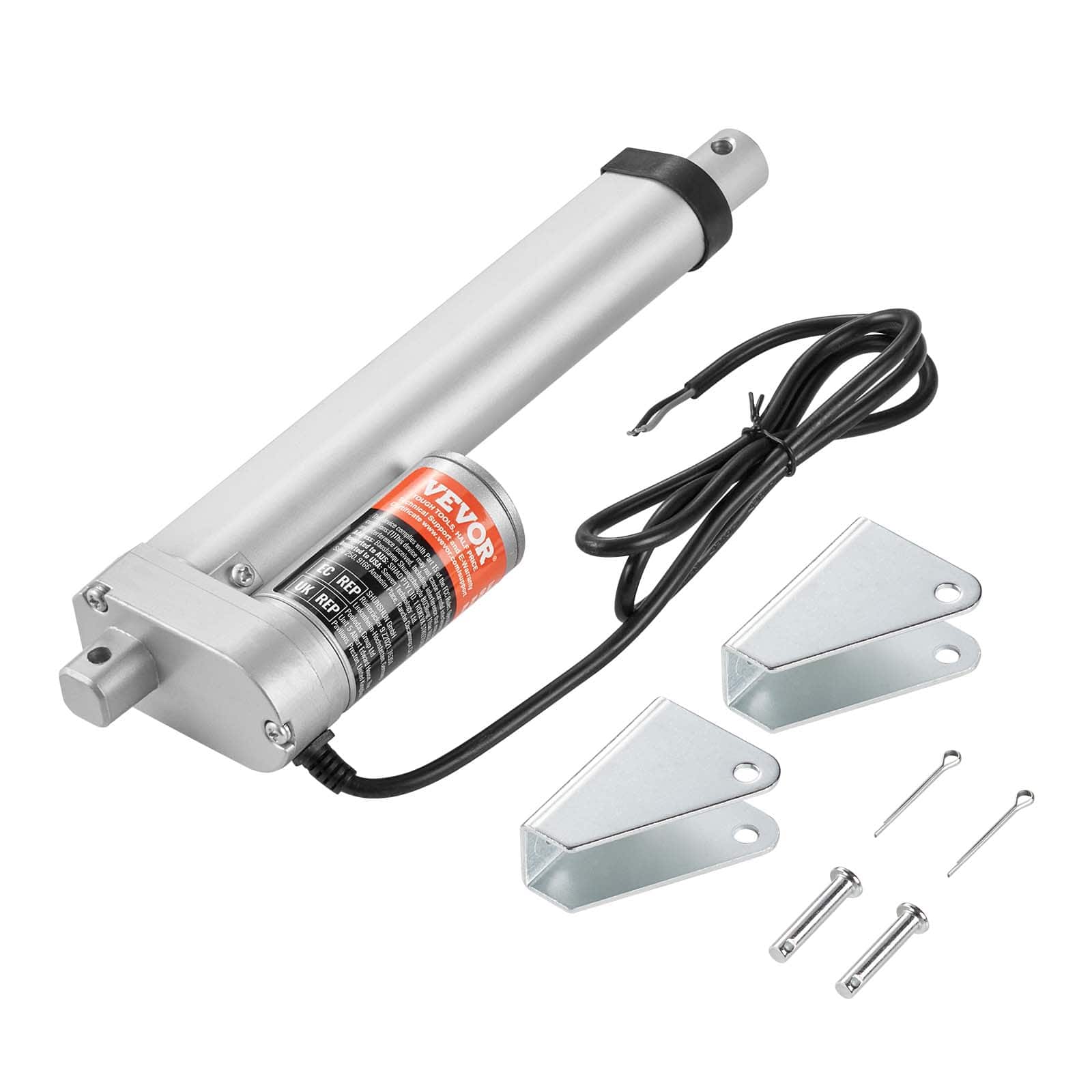 "VEVOR - Linear Actuator 12V, 6 Inch High Speed 0.55""/s Linear Actuator, 220lbs/1000N Linear Motion Actuator - Silver" price history on PriceWatchPro