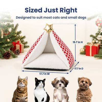 Sized Just Right  
Designed to suit most cats and small dogs  
15.7 in H  
17.7 in D  
17.7 in W