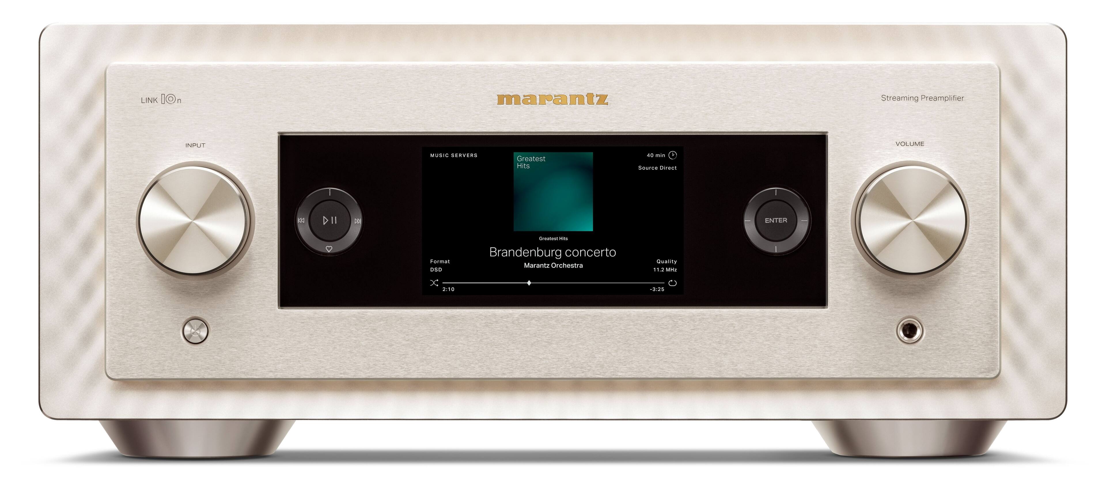 LINK 10n Network Audio Player with HEOS, Google Assistant Compatible - Marantz Champagne