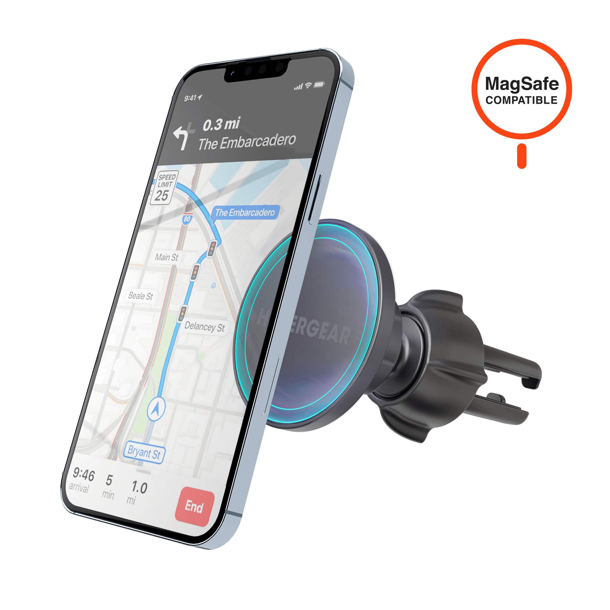 HyperGear - MagSafe Vent Mount - Black