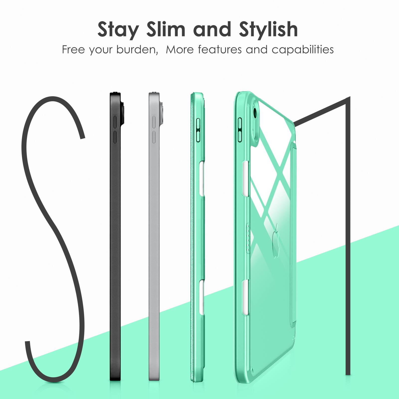 Stay Slim and Stylish  
Free your burden, More features and capabilities