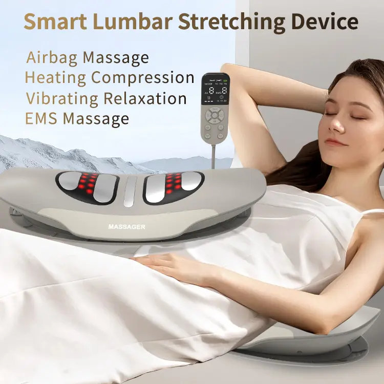Smart Lumbar Stretching Device

Airbag Massage  
Heating Compression  
Vibrating Relaxation  
EMS Massage