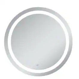 Elegant Decor - Helios 36 inch Hardwired LED mirror - Silver
