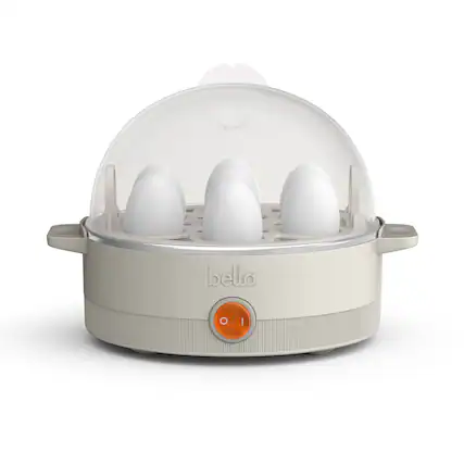 Front. Bella - 7-Count Egg Cooker - Oatmilk.