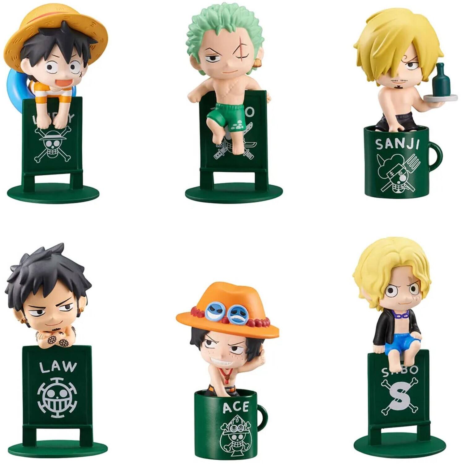 Bandai - Megahouse One Piece Pirates on Vacations (Box/8) Ochatomo blindbox display - COLLECTIBLES - Multicolor
