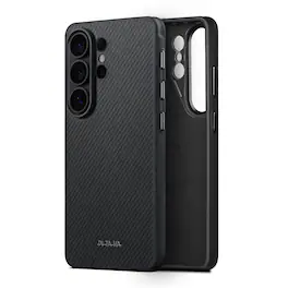 Pitaka - Samsung Galaxy S26 Ultra MagSafe Case , Military Protective S26 Ultra Case with Aaron Button, Aramid Fiber - Cairn Case - Black/Grey(Twill)