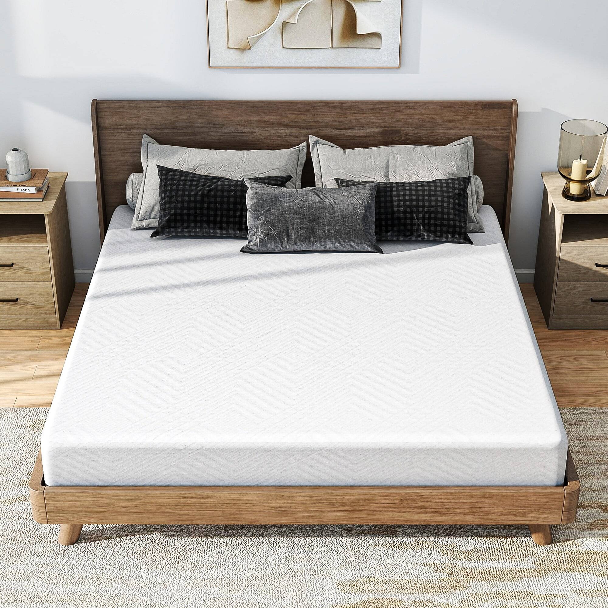Alt View 4. Kadyn - Tea Memory Foam Mattress, Cooling Gel, Fiberglass-Free, CertiPUR-US Certified, Medium Firm - White.