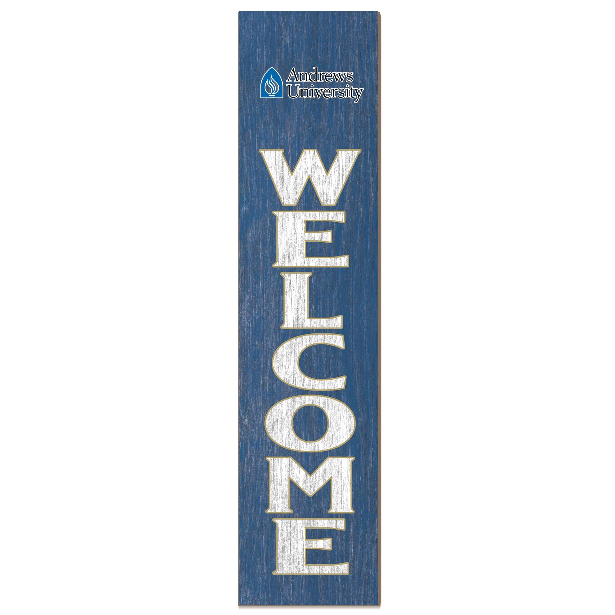 Jardine - Andrews University Cardinals 12'' x 48'' Welcome Outdoor Leaner - Blue