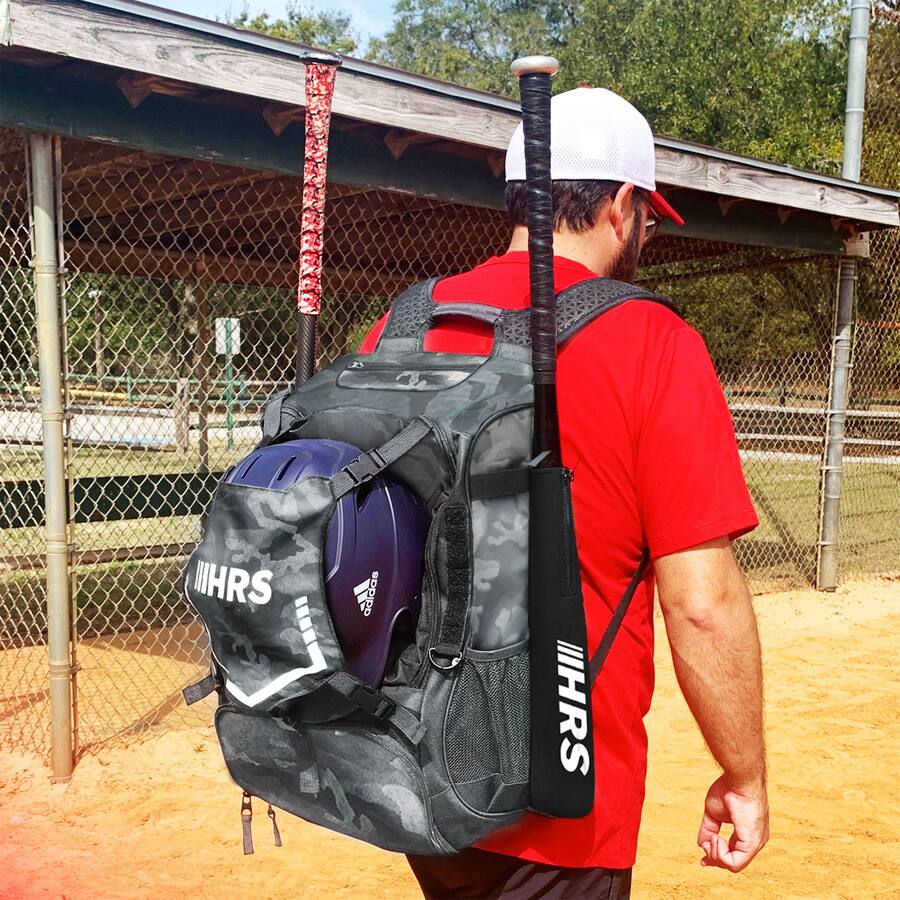 Hit Backpack Hit Run Steal Bat Bag Backpack, Holds up to 4 Bats, Glove, and Helmet ...
