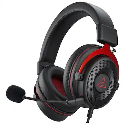 Front. EKSA Telecom - EKSA E900 Gaming Headset – Wired 3.5mm, Detachable Noise-Canceling Mic, 3D Surround Sound, PC, PS4, PS5, Xbox, Switch.