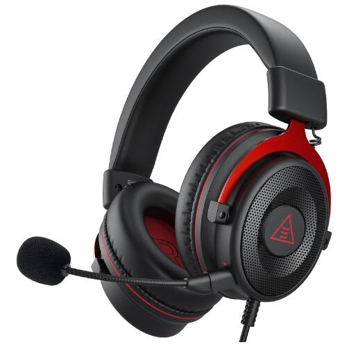 Front. EKSA Telecom - EKSA E900 Gaming Headset – Wired 3.5mm, Detachable Noise-Canceling Mic, 3D Surround Sound, PC, PS4, PS5, Xbox, Switch.