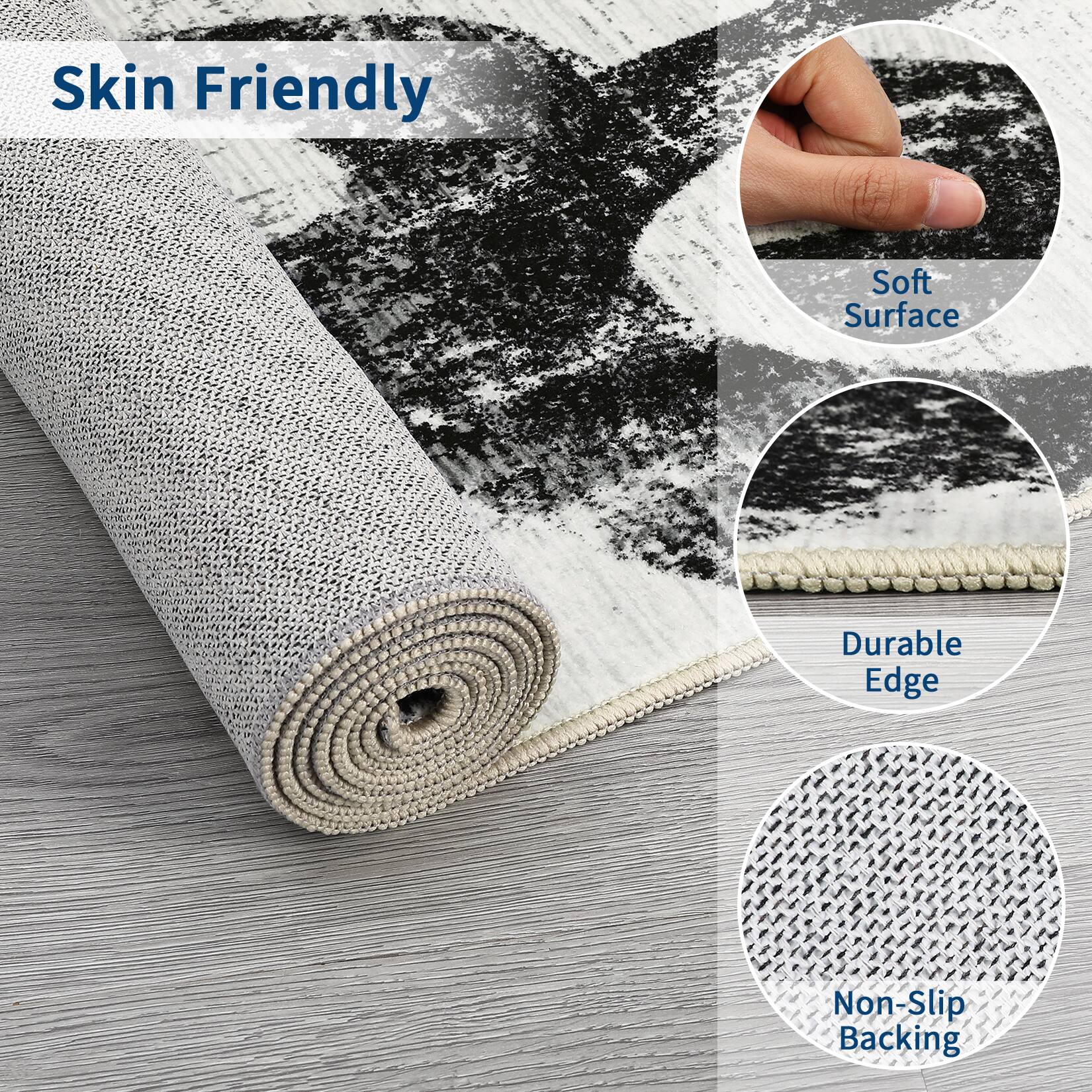 Skin Friendly  
Soft Surface  
Durable Edge  
Non-Slip Backing