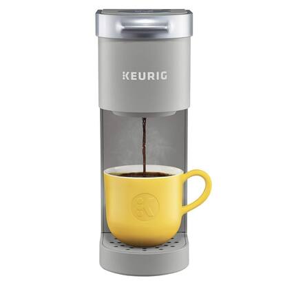 Front. Keurig - Keurig K-Mini 12 Ounces Coffee Maker | Studio Gray - Black.