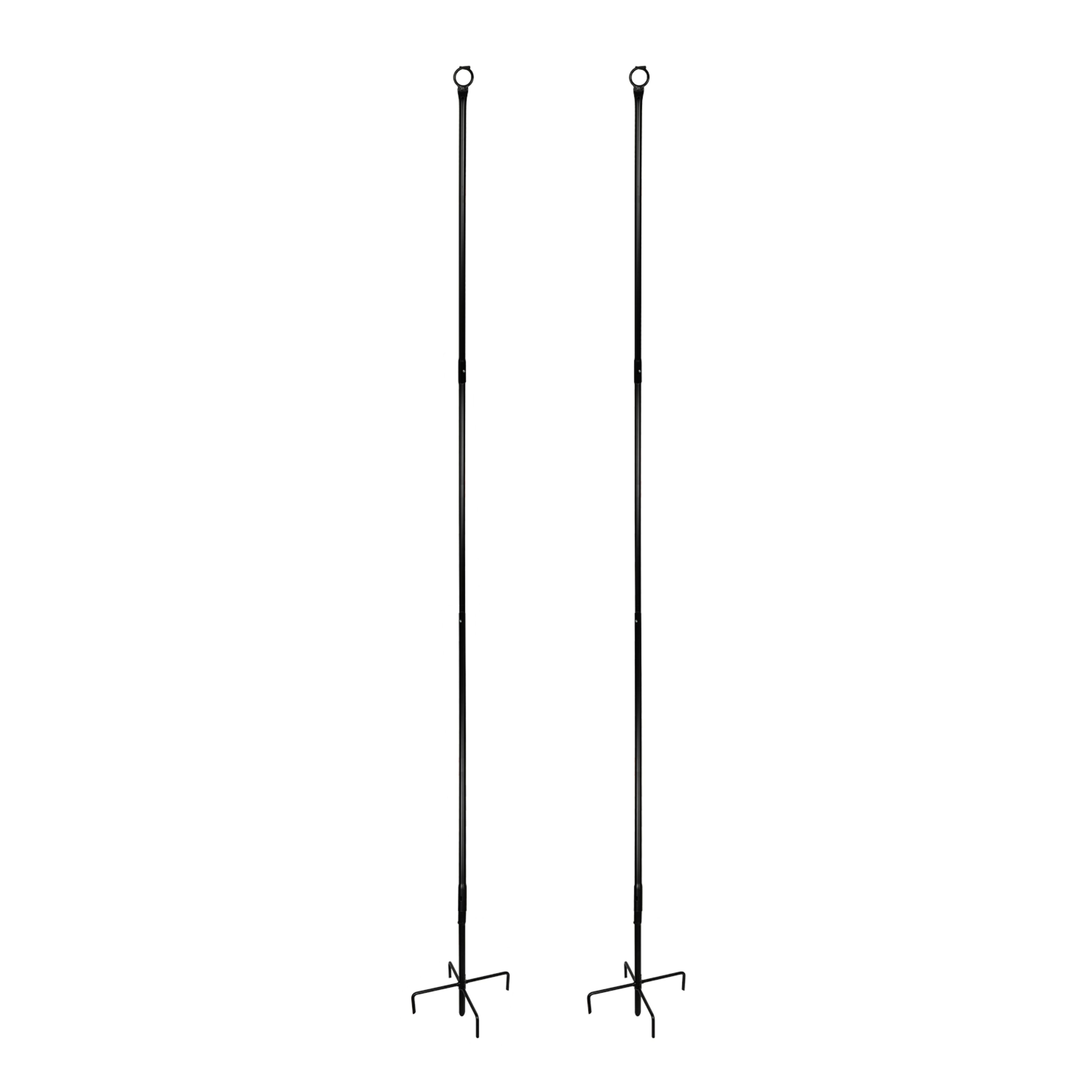 Yard Butler - String Light Poles - Outdoor String Light Support for Patio, Deck & Yard, Steel, Weather Resistant, 2 Pack ILSP-122X2