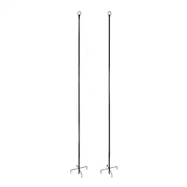 Yard Butler - String Light Poles - Outdoor String Light Support for Patio, Deck & Yard, Steel, Weather Resistant, 2 Pack ILSP-122X2