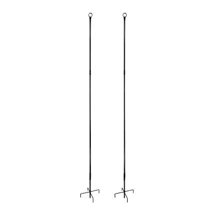 Front. Yard Butler - String Light Poles - Outdoor String Light Support for Patio, Deck & Yard, Steel, Weather Resistant, 2 Pack ILSP-122X2.