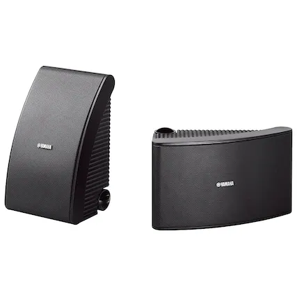 Front. Yamaha - 6-1/2" 150-Watt Passive 2-Way Speakers (Pair) - Black.