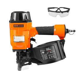 VEVOR - Coil Siding Nailer MCN70, 1-3/4" to 2-3/4" 15 Degree Pneumatic Siding Nail Gun, 70-120PSI Air Coil Nailer for Pallet - Orange